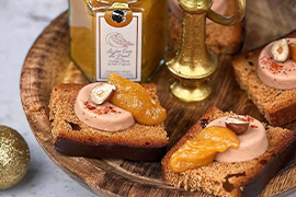 Toast foie gras & Féerie de Noël