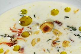 Velouté de choux fleur & Huile d'olive